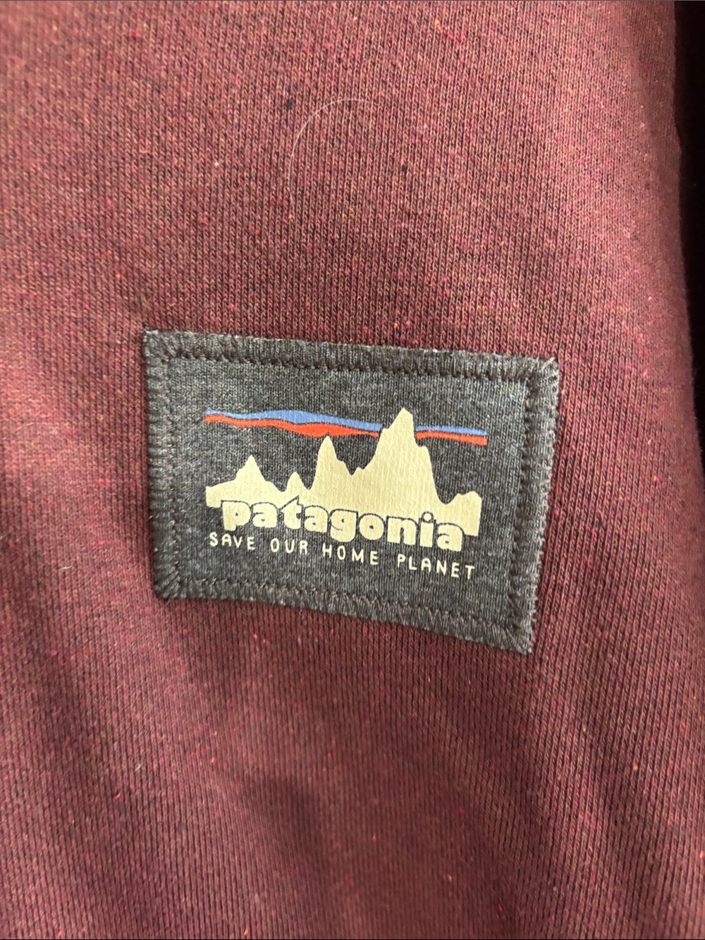 Patagonia Rust Red Hooded Pullover Sweatshirt - Picture 3 of 5